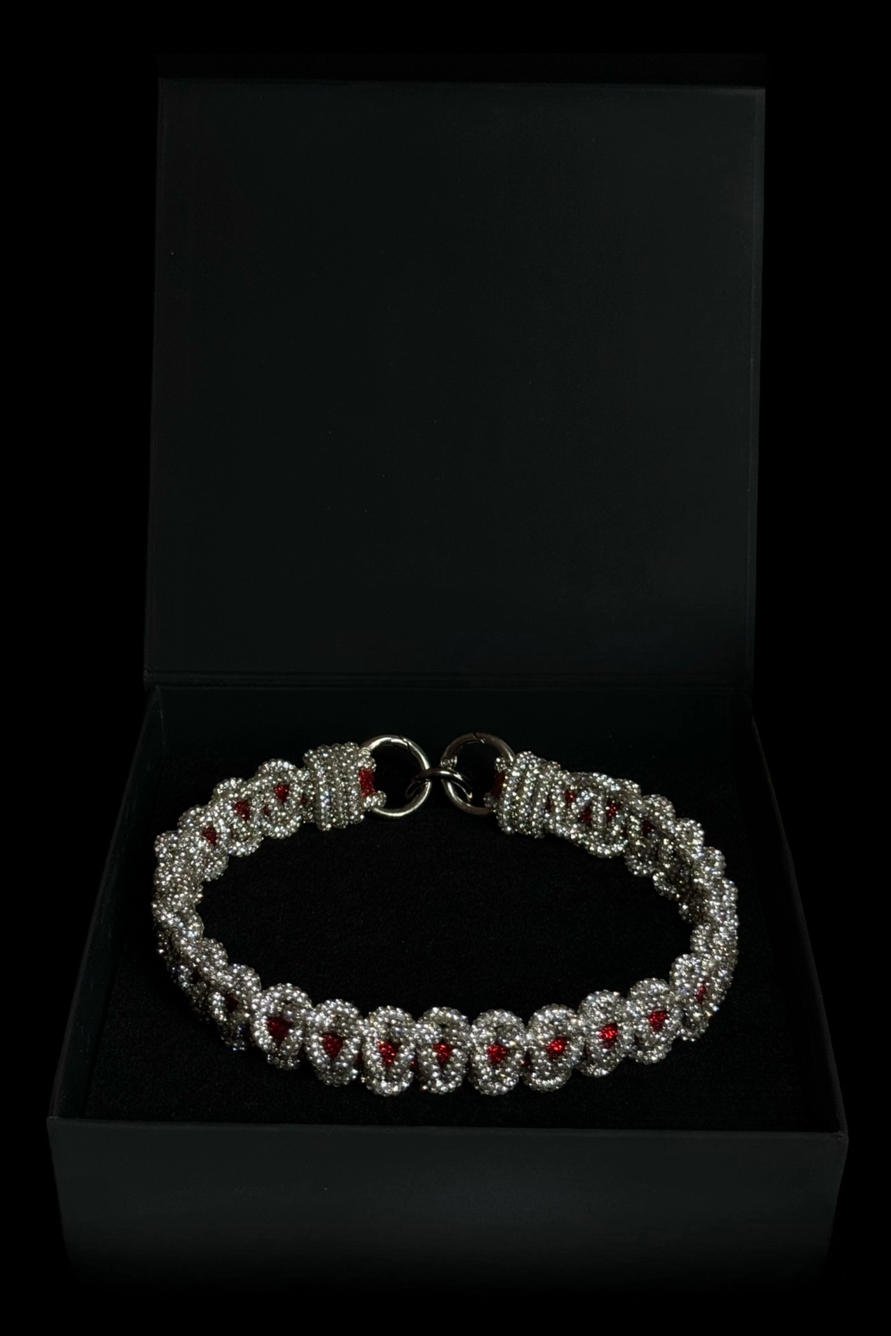 Чокер: Duo (Silver/Red)